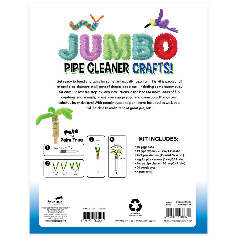 SpiceBox - MAKE & PLAY - JUMBO PIPE CLEANER CRAFTS