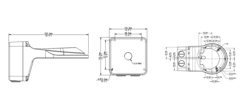 Gyration – Wall Mount for Network Camera ACS-J109- Aluminum Alloy