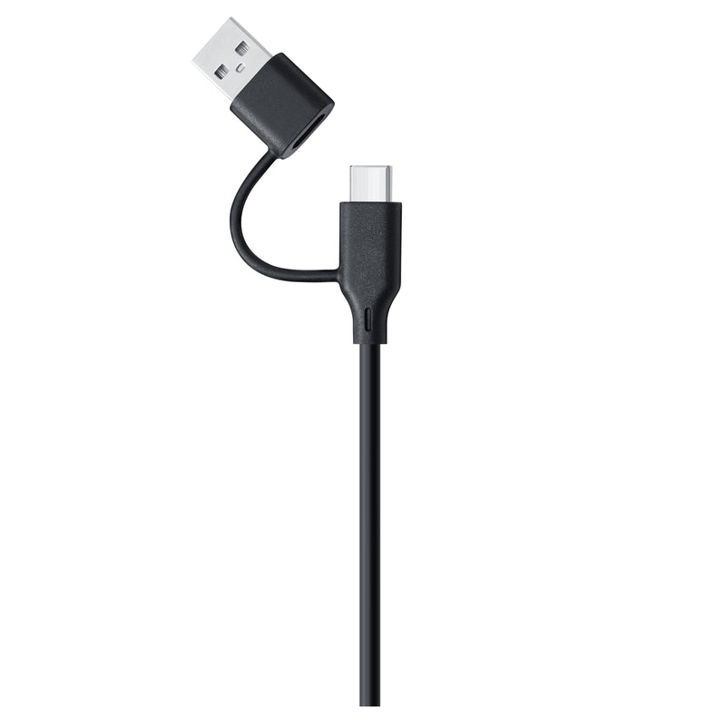 Adesso – Keyboard & Mouse Combo Wired Quiet Switch Low Profile with Smart Card Reader - Black