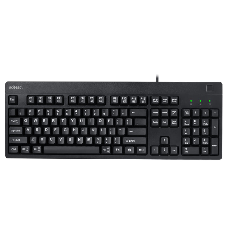 Adesso – Keyboard Wired EasyTouch with Finger Print Reader - TAA Compliant
