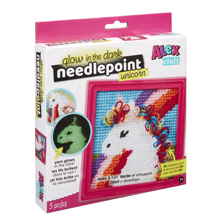 ALEX - Craft - Glow-In-Dark Needlepoint - Unicorn - Limolin 