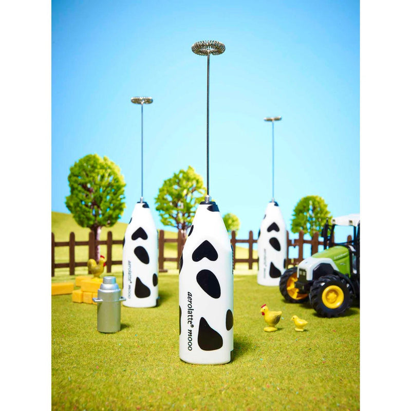 Aerolatte - MOO Milk Frother (Black/White)  | 8.5 Inch - Limolin 