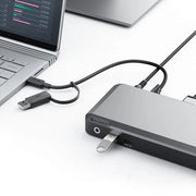 Alogic -DX2 Dual 4K Display Universal Docking Station - with 65W Power Delivery - Limolin 
