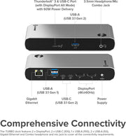 Alogic - Docking Station - USB-C Dual Monitor Thunderbolt - Limolin 