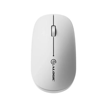 Alogic - Mouse Wireless Bluetooth & 2.4GHz Dongle USB-A USB-C Rechargeable PC/Mac/Chrome/Android/iOS - White - Limolin 