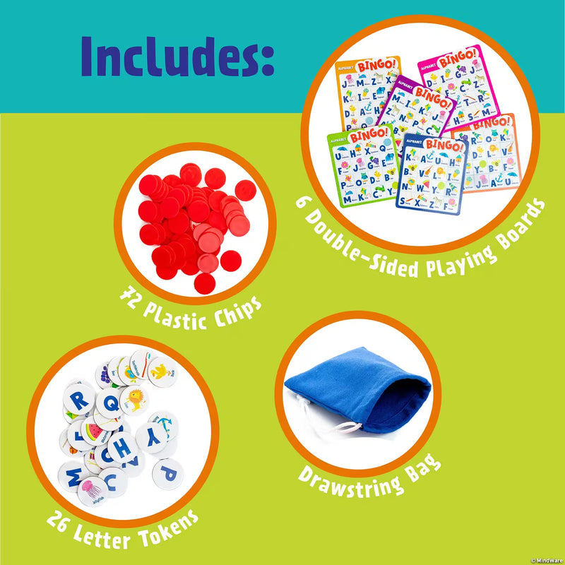 PEACEABLE KINGDOM - Jeu de bingo alphabet