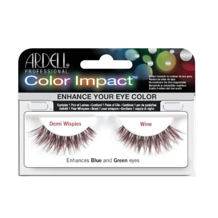 Ardell - Strip Lashes Color Impact Demi Wispies Wine - Limolin 