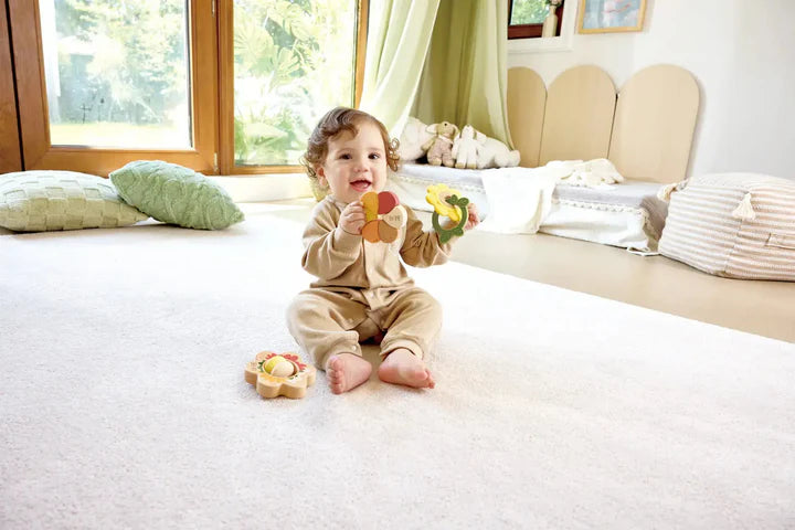 Hape - MET Artful Flowers Rattle Trio