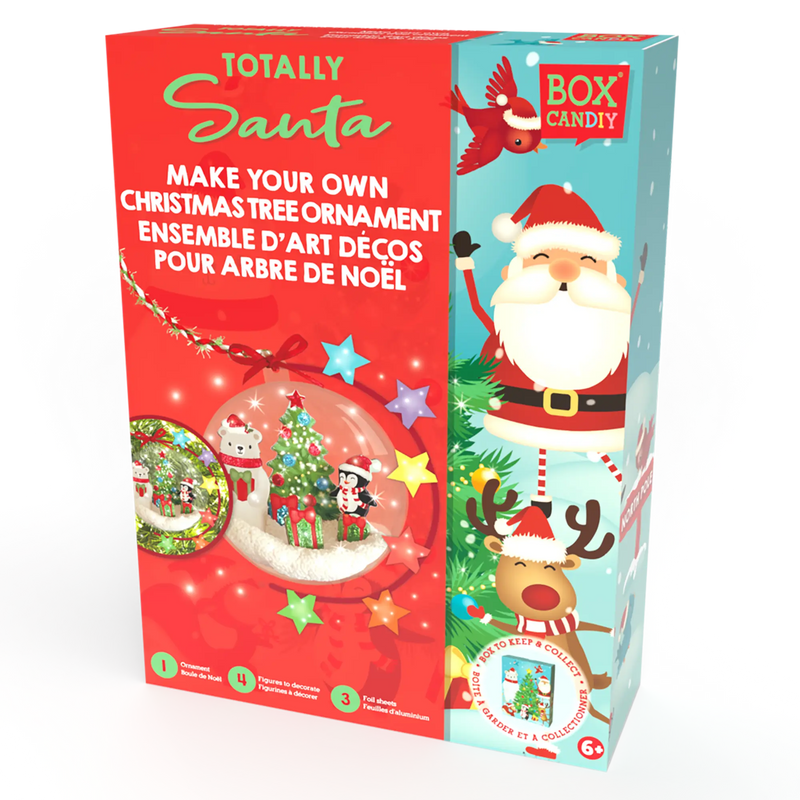 BOX CANDIY: TOTALLY SANTA - CHRISTMAS TREE ORNAMENT ART SET