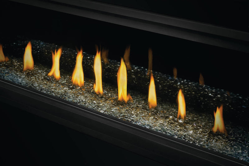Napoleon - Ascent Linear Natural Gas Fireplace - BL46NTE-1 (BL46NTE-1) - detail view. Shown with a finishing configuration; optional kits are sold separately.