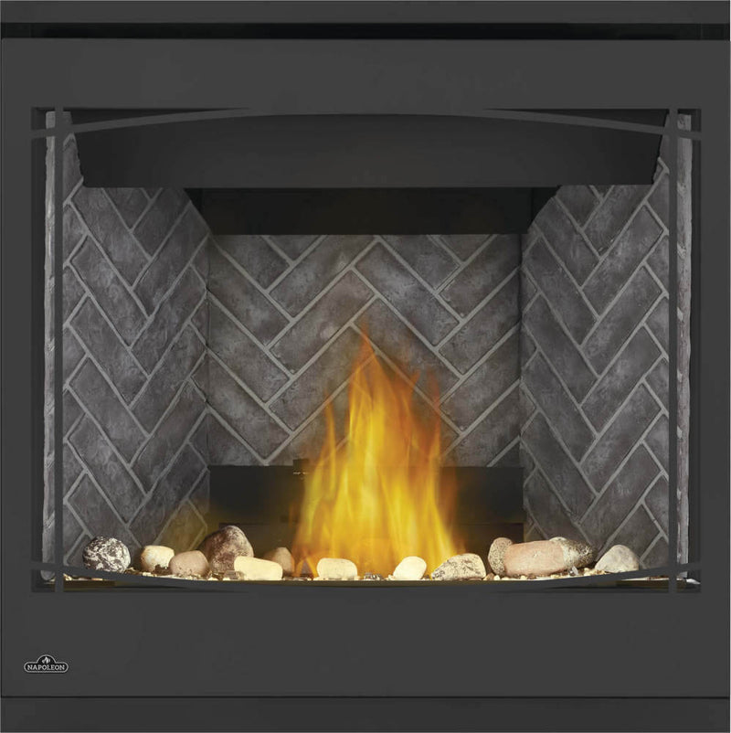 Napoleon - Ascent X Natural Gas Fireplace - BX36NTRE (BX36NTRE) - product view. Shown with a finishing configuration; optional kits are sold separately.