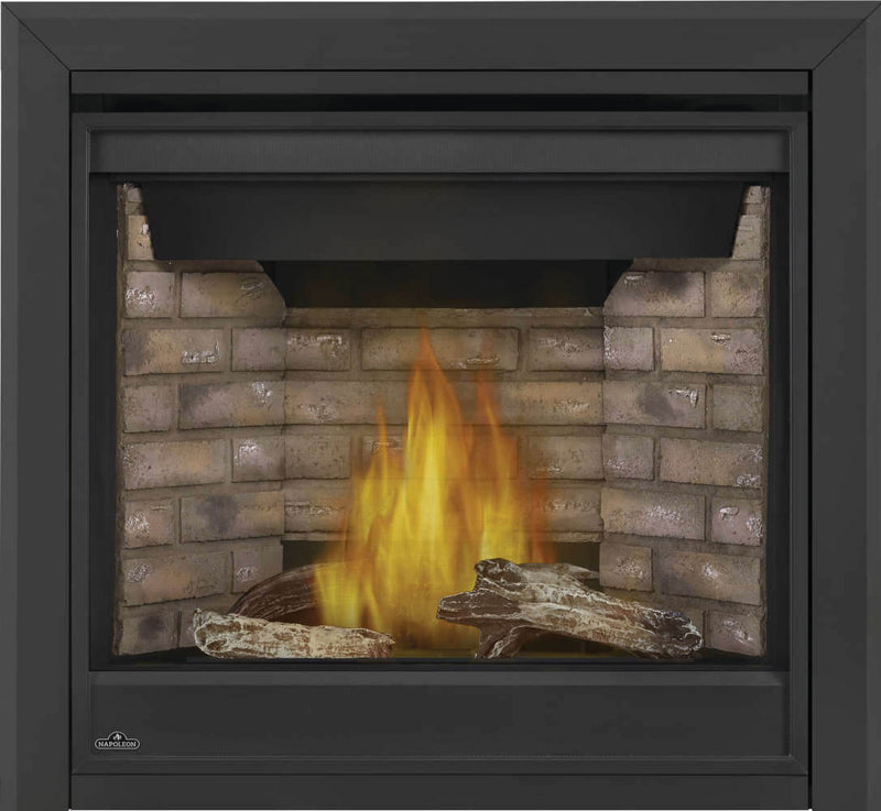 Napoleon - Ascent X Natural Gas Fireplace - BX36NTRE (BX36NTRE) - product view. Shown with a finishing configuration; optional kits are sold separately.