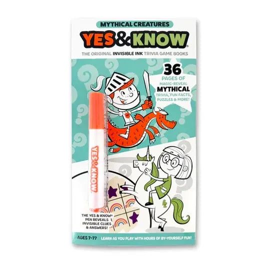 Yes & Know - INVISIBLE INK - The Original INVISIBLE INK Trivia Books