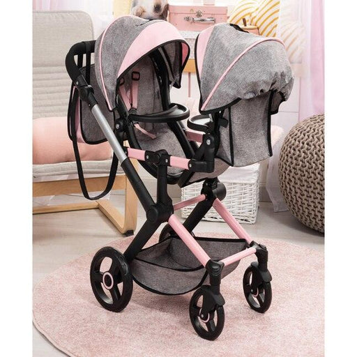 Bayer Design - Xeo Twin - Doll Pram - Grey - Limolin 