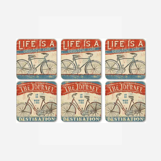 Pimpernel - Beautiful Ride Coasters 4 × 4 in (Set of 6)