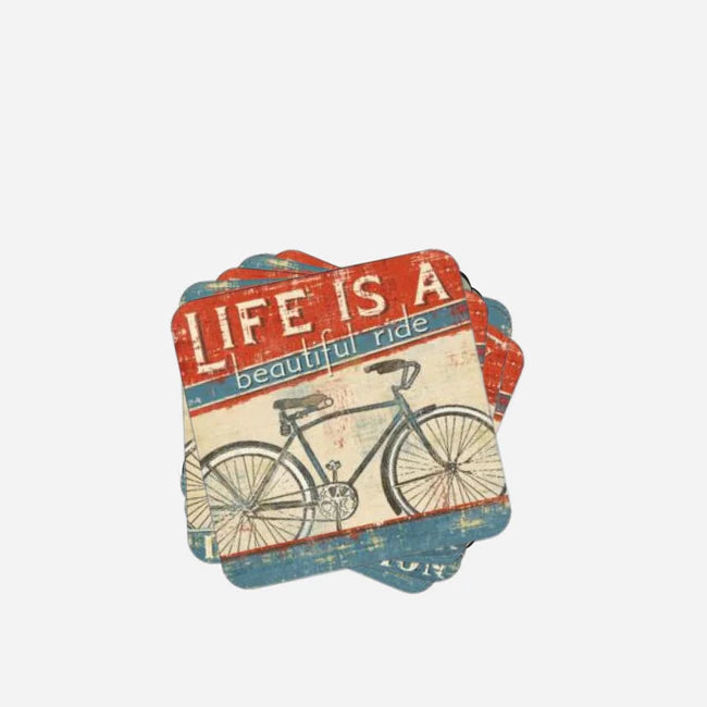 Pimpernel - Beautiful Ride Coasters 4 × 4 in (Set of 6)