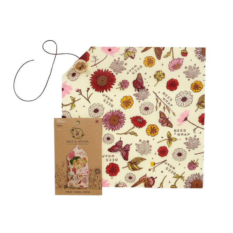 Bees Wrap - Meadow Magic Sandwich Wrap 32.5cm/13" Plant-Based - Limolin 