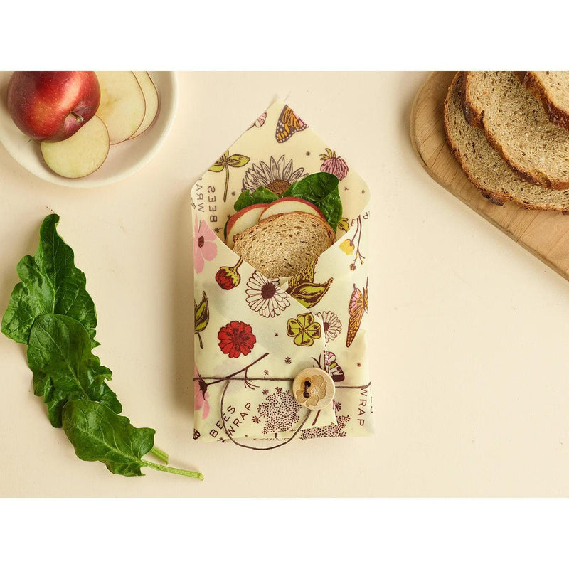 Bees Wrap - Meadow Magic Sandwich Wrap 32.5cm/13" Plant-Based - Limolin 