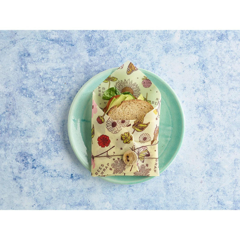 Bees Wrap - Meadow Magic Sandwich Wrap 32.5cm/13" Plant-Based - Limolin 