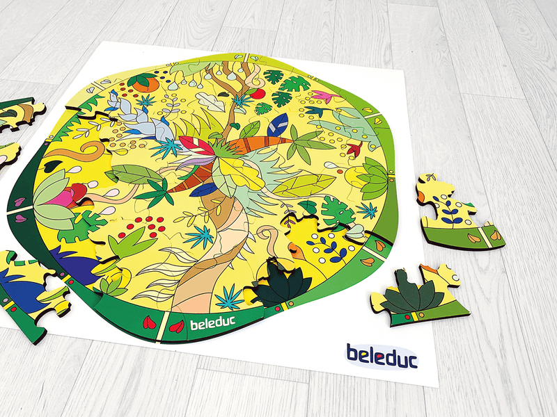 Beleduc - XXL Puzzle "Wild Animals" - Limolin 