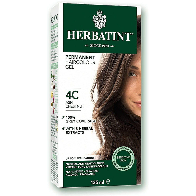 BioForce - Herbatint - Permanent Hair Color - C4 Ash Chestnut - 135ml - Limolin 