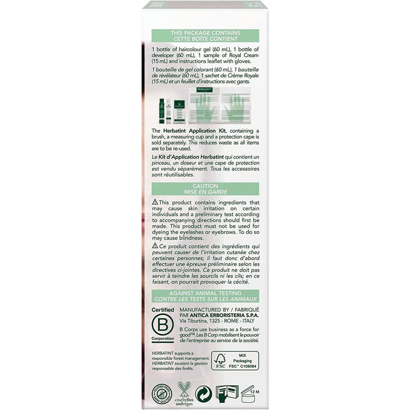 BioForce - Herbatint - Permanent Hair Color - N2 Brown - 135ml - Limolin 
