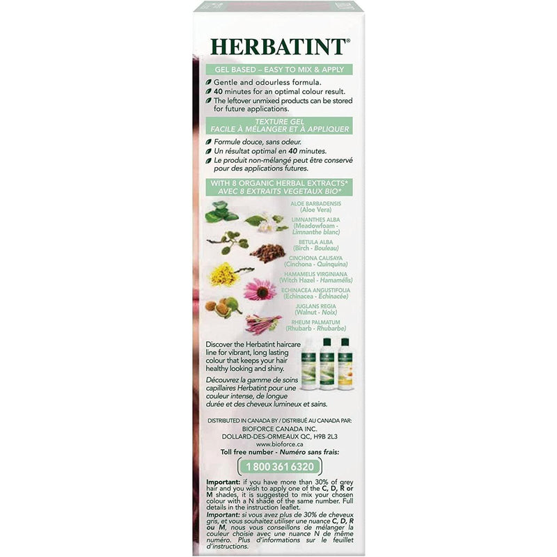 BioForce - Herbatint - Permanent Hair Color - N3 Dark Chestnut - 135ml - Limolin 
