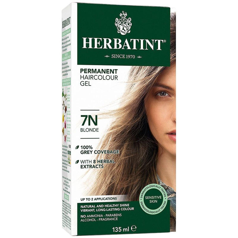 BioForce - Herbatint - Permanent Hair Color - N7 Blonde - 135ml - Limolin 