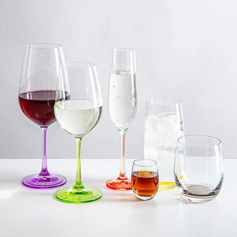 Bohemia Crystal - Rainbow Flute (Set of 6) assorted - Limolin 