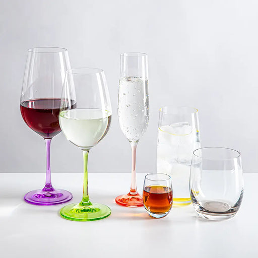Bohemia Crystal - Rainbow Flute (Set of 6) assorted - Limolin 