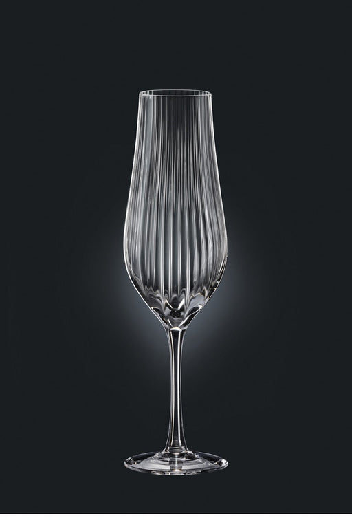 Bohemia Crystal - Tulipa Optic Champagne Flute (Set of 6) - Limolin 