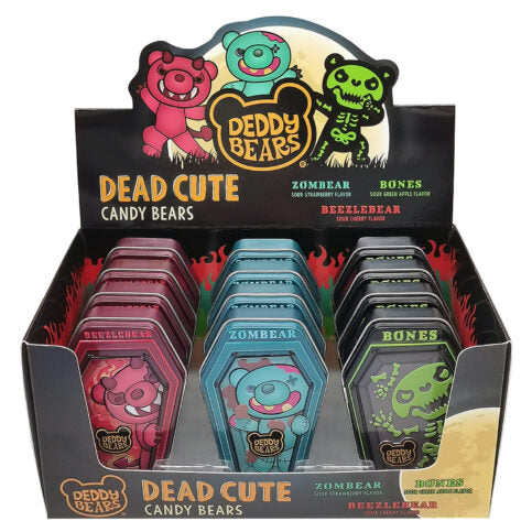 Boston America - Deddy Bears - Apple/Raspberry/Cherry Sour Candy Tin - Limolin 