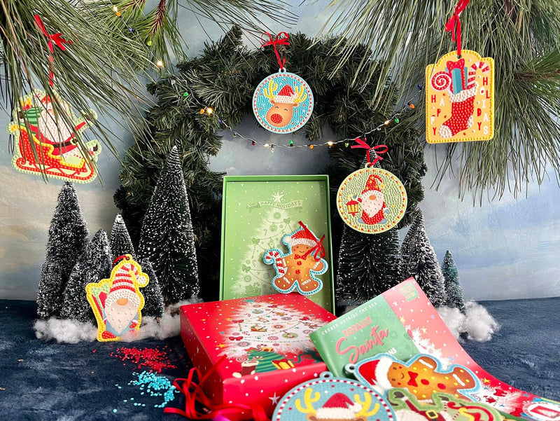 Box Candiy - Totally Santa - Christmas Ornaments Diamond Art Set - Limolin 