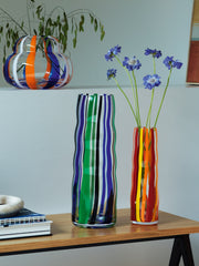 LSA - Folk - Vase | H31.5 cm - Orange / Red / Yellow - detail or setting view
