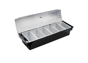 Browne - Condiment Holder 6-Compartment 20x5x6.5"/50.5x13x16.5cm Black - Limolin 