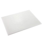Browne - Cutting Board, MD, PE, w/Handle, 6x10x0.5"/15.2x25.4x1.3cm, White - Limolin 