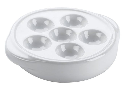 Browne - Escargot Plate, 1.5x5.3"/3.8x13.4cm, White - Limolin 
