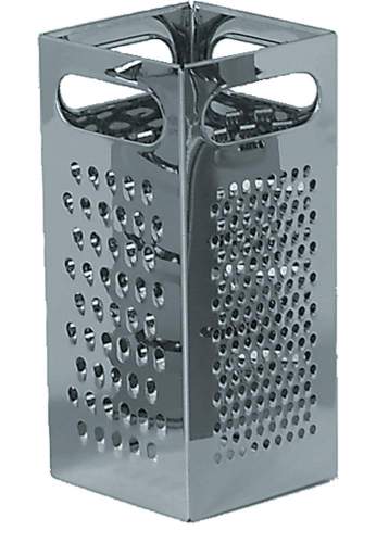 Browne - Grater, Square, 4-Side, 9x4x4"/22.9x10.2x10.2cm, SS - Limolin 