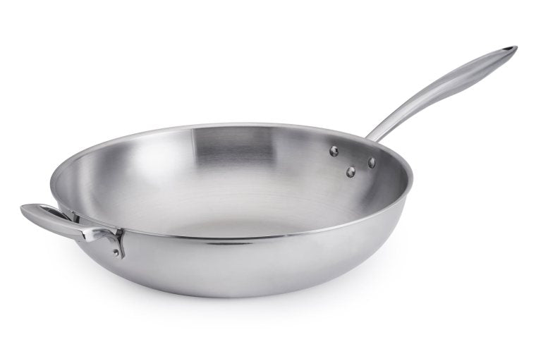 Thermalloy - Tri-ply Wok, 9qt/8.5L, 14x3.5"/35.5x9cm, SS - Limolin 