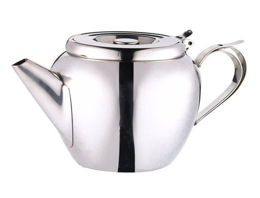 Browne - Teapot with Strainer, Stackable, 20oz/590ml, 18/8 SS - Limolin 