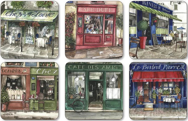 Pimpernel - Sous-verres Cafe De Paris (Lot de 6)