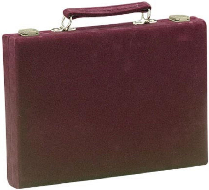 CHH Games - Backgammon - 18 Inch Burgundy Velvet Backgammon - Limolin 