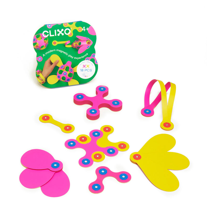 CLIXO - Itsy Pack - Pink/Yellow (18Pcs) - Limolin 