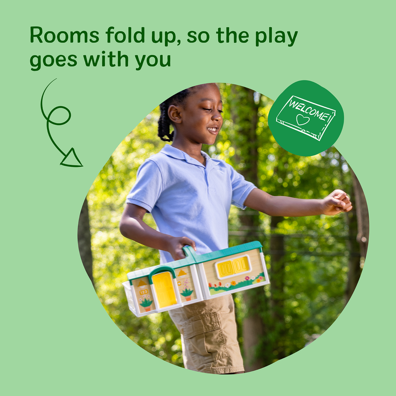 Melissa & Doug - Cheery Lane House Play Set - folded house for carrying