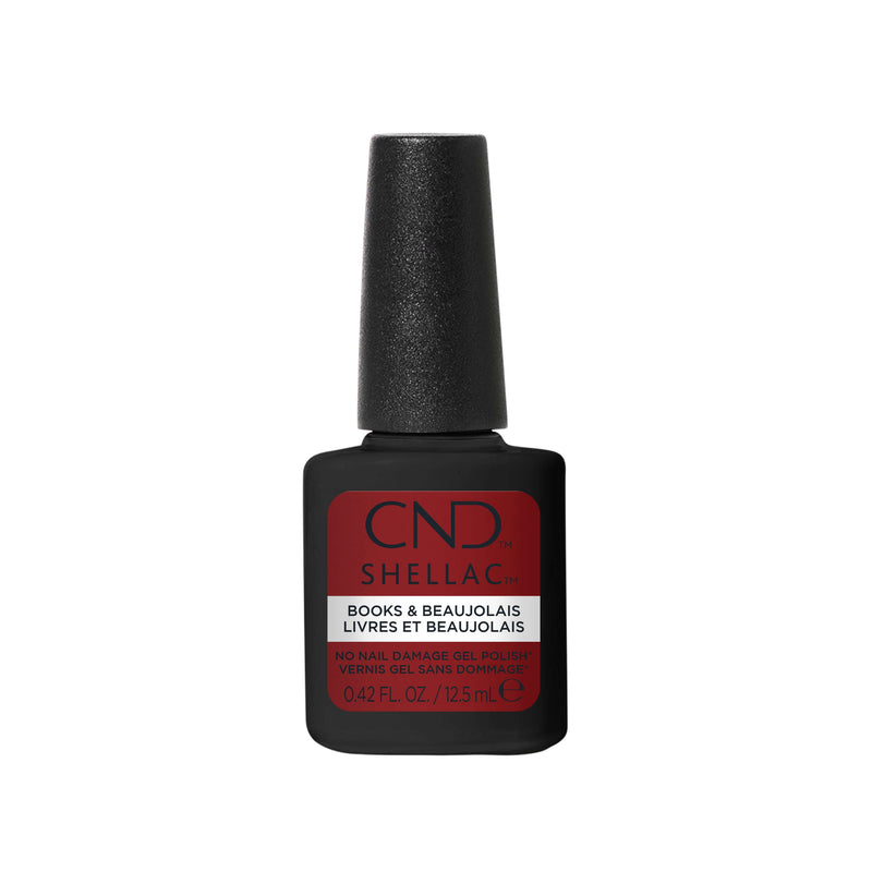 CND - SHELLAC Gel Polish - Books & Beaujolais #383 | 0.42 fl oz / 12.5 mL