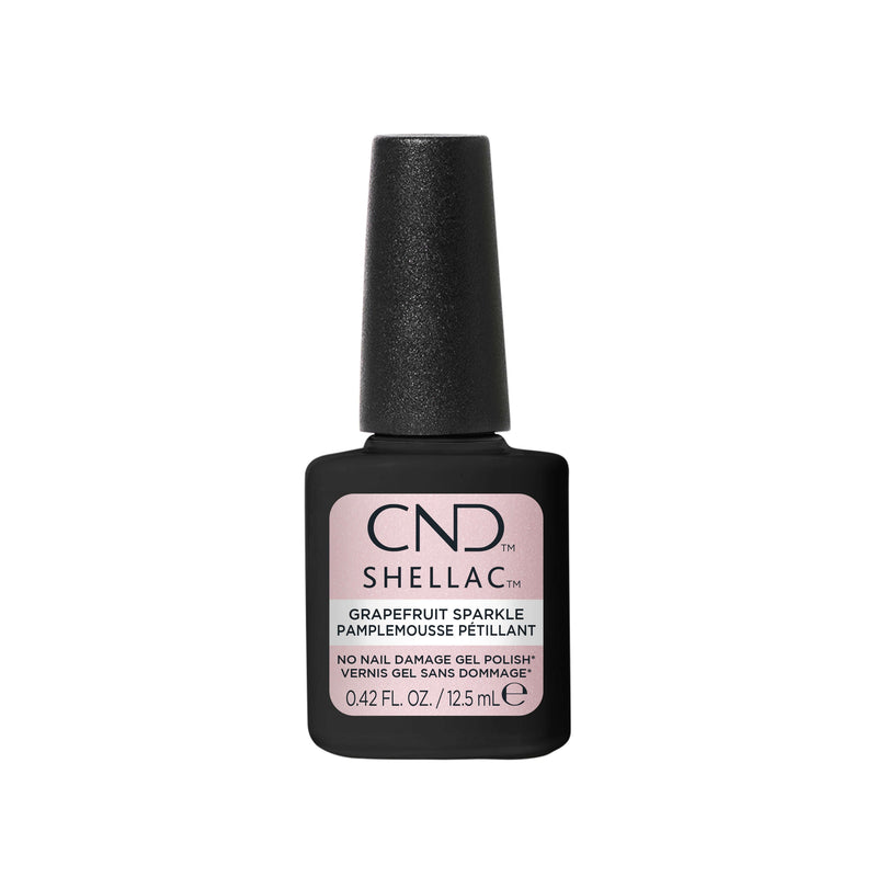 CND - SHELLAC Gel Polish - Grapefruit Sparkle #118 | 0.42 fl oz / 12.5 mL