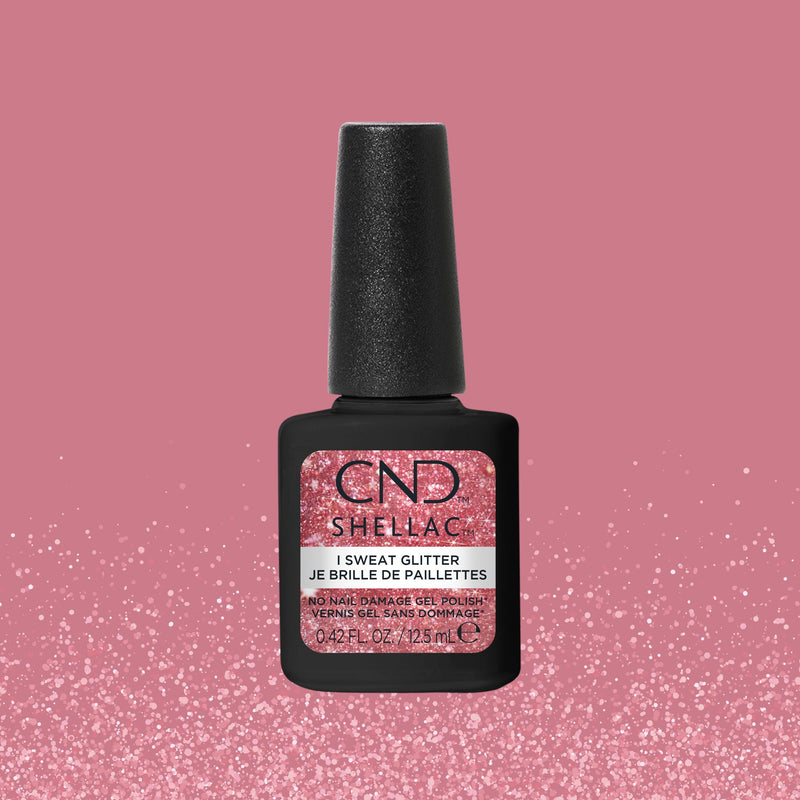 CND - SHELLAC Glittercore Gel Polish - I Sweat Glitter #499 | 0.42 fl oz / 12.5 mL