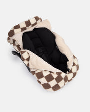 7AM Enfant - Car Seat Cocoon - Checker Berber — Checkers Tan — image 3