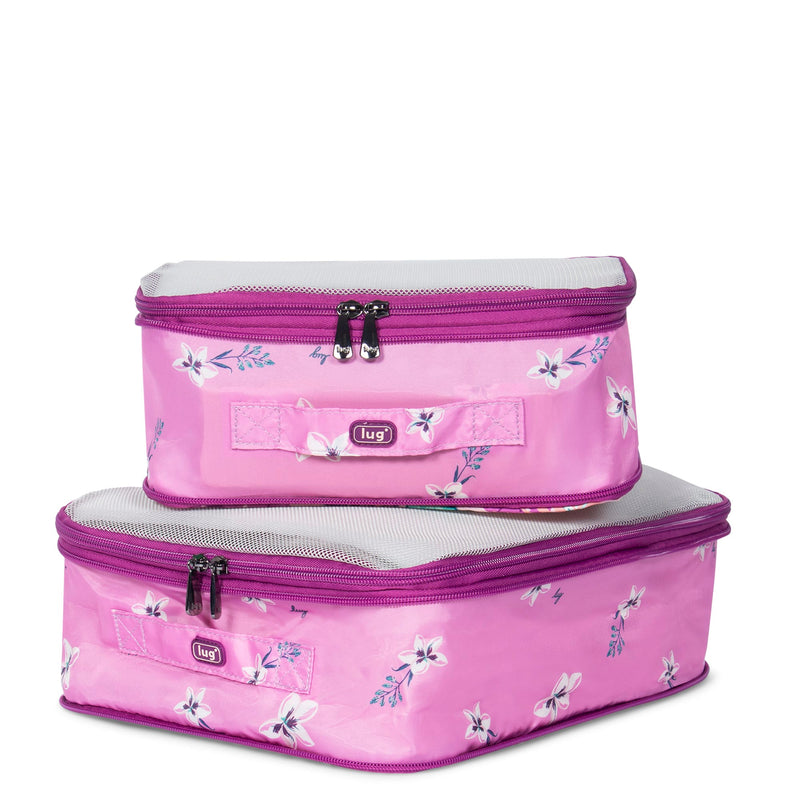 LUG - Cargo 2pc Compression Packing Cubes - AZALEA PINK - colour view