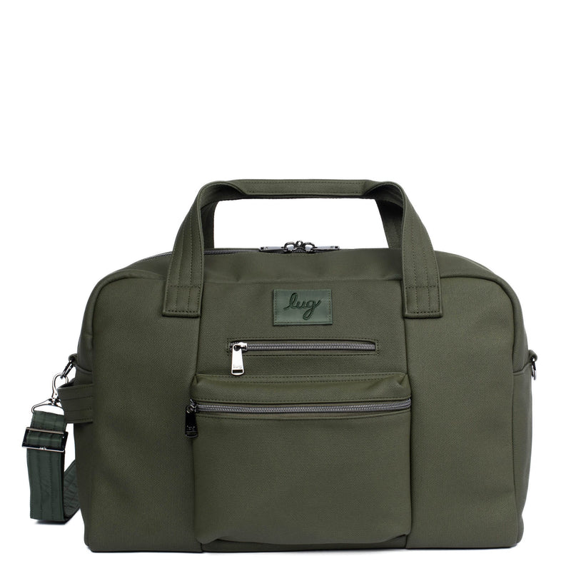 LUG - Charger Matte Luxe VL Overnight Bag - OLIVE GREEN - colour view